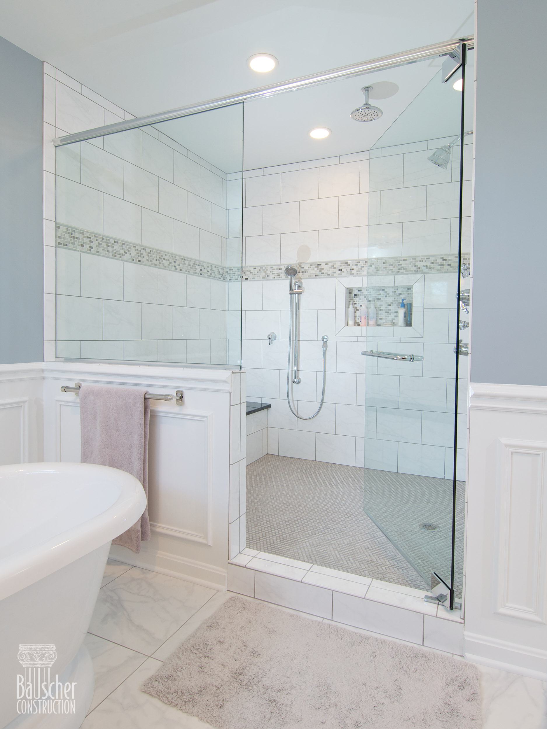 Bathroom Remodel Challenge!  Traditional bathroom, Shower shampoo